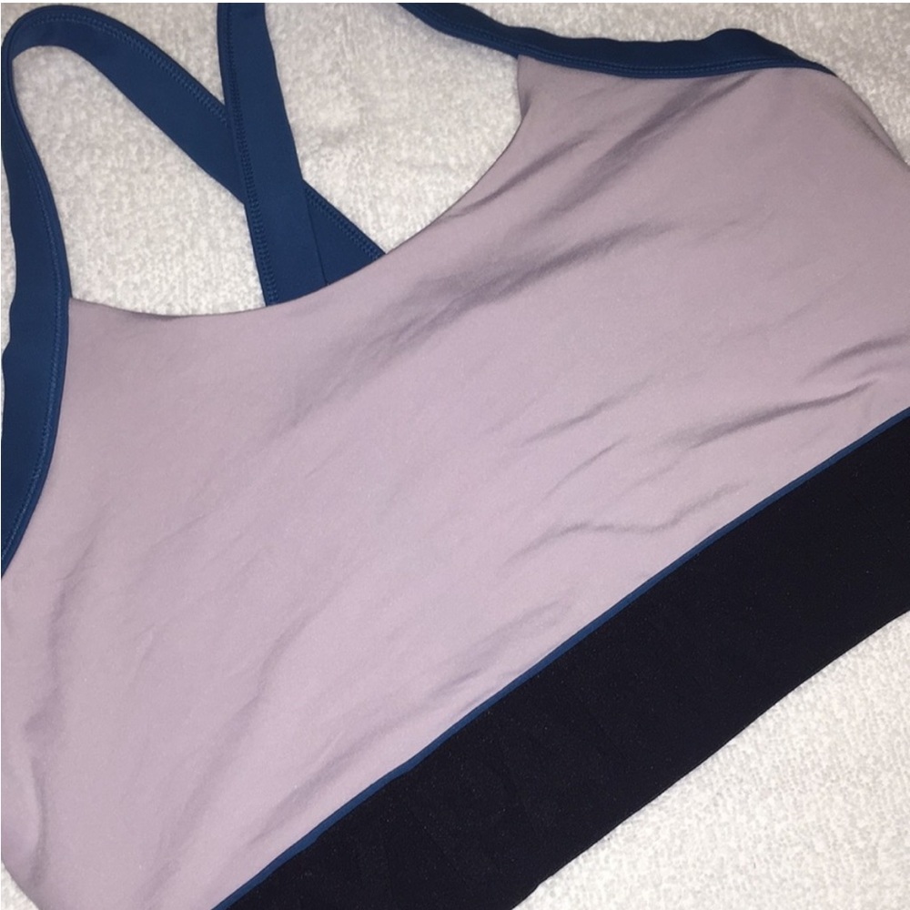 Ivy Park Lavender Blue Black Sports Bra XL
